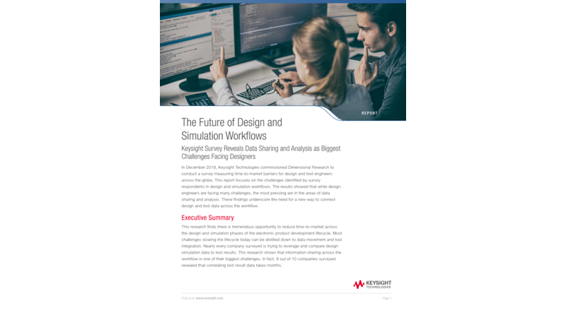 The Future of Design and Simulation Workflows - Report